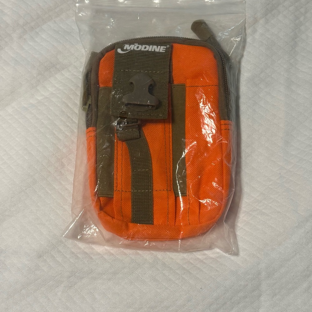 Modine Orange and Brown Men's Tool Bag - Picture 3 of 4